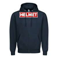 Navy Meantime Helmet Zipper Hoodie - linhVisuals
