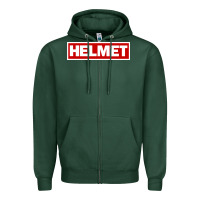 Sports Green Meantime Helmet Zipper Hoodie - linhVisuals