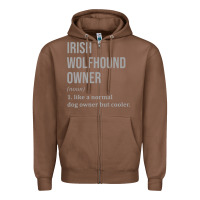 Chestnut irish wolfhound dog funny classic Zipper Hoodie - linhVisuals