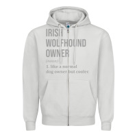 Dove Grey irish wolfhound dog funny classic Zipper Hoodie - linhVisuals