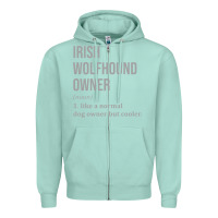 Seafoam irish wolfhound dog funny classic Zipper Hoodie - linhVisuals