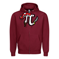 Burgundy pi pirate Zipper Hoodie - linhVisuals