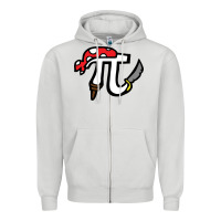 Dove Grey pi pirate Zipper Hoodie - linhVisuals