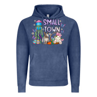 Vintage Denim Small Town Easter Day Vintage Hoodie - CowhideDigitalArt