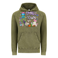 Vintage Olive Small Town Easter Day Vintage Hoodie - CowhideDigitalArt