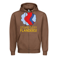 Chestnut stupid sexy flanders! Zipper Hoodie - linhVisuals