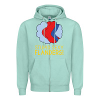 Seafoam stupid sexy flanders! Zipper Hoodie - linhVisuals