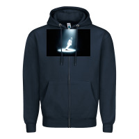Navy Michael Jackson Zipper Hoodie - linhVisuals