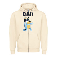 Sandshell Bluey Dad Zipper Hoodie - linhVisuals