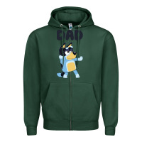Sports Green Bluey Dad Zipper Hoodie - linhVisuals