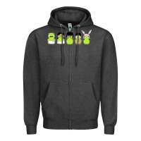 Charcoal Heather newbobs burgers Zipper Hoodie - linhVisuals