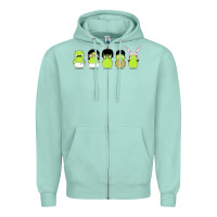 Seafoam newbobs burgers Zipper Hoodie - linhVisuals