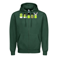 Sports Green newbobs burgers Zipper Hoodie - linhVisuals