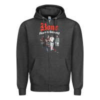 Charcoal Heather newbone thugs n harmony Zipper Hoodie - linhVisuals