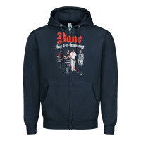 Navy newbone thugs n harmony Zipper Hoodie - linhVisuals