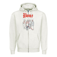 Oatmeal Heather newbone thugs n harmony Zipper Hoodie - linhVisuals