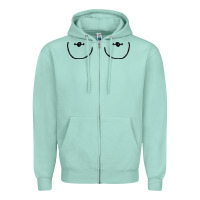 Seafoam newboobs piercings Zipper Hoodie - linhVisuals