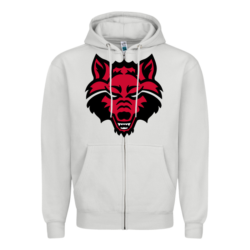 Devil - Red Wolves Football Soccer State Men Zipper Hoodie by linhVisuals | Teevron