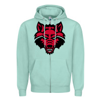 Seafoam DEVIL - RED WOLVES FOOTBALL SOCCER STATE MEN Zipper Hoodie - linhVisuals