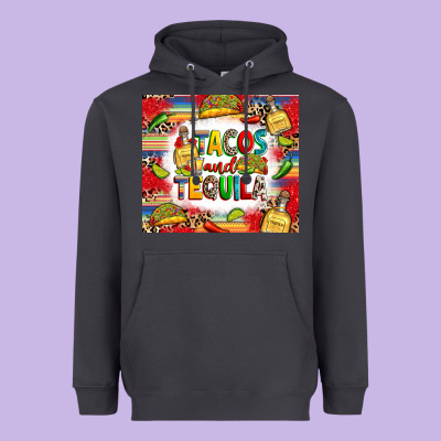 Tacos And Tequila Heavyweight Hoodie Designed By Ranaportraitstore