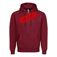 Burgundy update Zipper Hoodie - linhVisuals