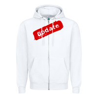 White update Zipper Hoodie - linhVisuals