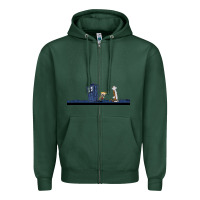 Sports Green newcalvin and hobbes night star tardis Zipper Hoodie - linhVisuals