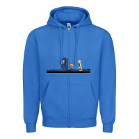 True Royal newcalvin and hobbes night star tardis Zipper Hoodie - linhVisuals