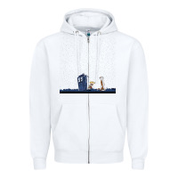 Newcalvin And Hobbes Night Star Tardis Zipper Hoodie | Teevron