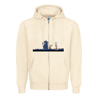 Sandshell newcalvin and hobbes night star tardis Zipper Hoodie - linhVisuals
