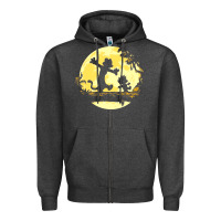 Charcoal Heather newcalvin and hobbes no worries Zipper Hoodie - linhVisuals