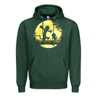Sports Green newcalvin and hobbes no worries Zipper Hoodie - linhVisuals