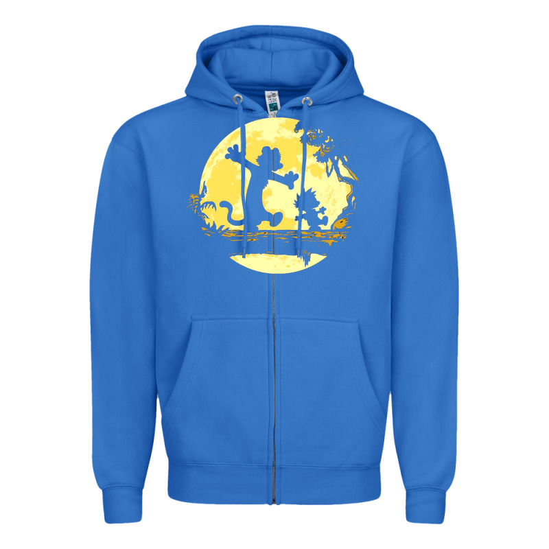 Newcalvin And Hobbes No Worries Zipper Hoodie by linhVisuals | Teevron