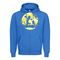 True Royal newcalvin and hobbes no worries Zipper Hoodie - linhVisuals