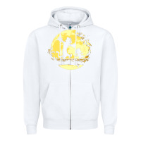 White newcalvin and hobbes no worries Zipper Hoodie - linhVisuals