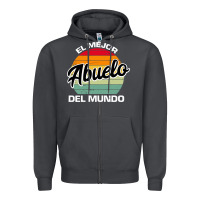 Smoke el mejor abuelo del mundo grandfather sweatshirt Zipper Hoodie - linhVisuals