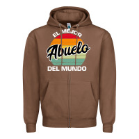 Chestnut el mejor abuelo del mundo grandfather sweatshirt Zipper Hoodie - linhVisuals