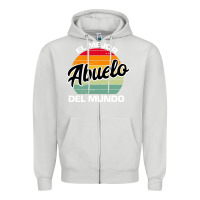 Dove Grey el mejor abuelo del mundo grandfather sweatshirt Zipper Hoodie - linhVisuals