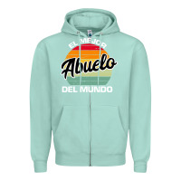 Seafoam el mejor abuelo del mundo grandfather sweatshirt Zipper Hoodie - linhVisuals