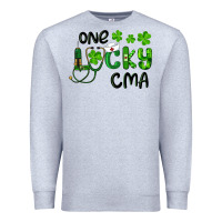 Heather Grey one lucky certified medical assistant cma Premium Sweatshirt - RanaPortraitStore