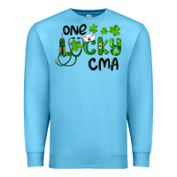 Ocean Blue one lucky certified medical assistant cma Premium Sweatshirt - RanaPortraitStore