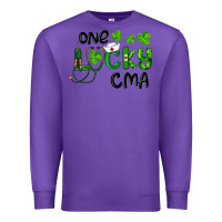 Purple one lucky certified medical assistant cma Premium Sweatshirt - RanaPortraitStore