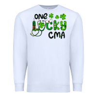 White one lucky certified medical assistant cma Premium Sweatshirt - RanaPortraitStore