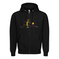 Black newcalvin and hobbes quote 10 Zipper Hoodie - linhVisuals