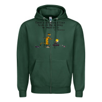Sports Green newcalvin and hobbes quote 10 Zipper Hoodie - linhVisuals