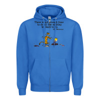 True Royal newcalvin and hobbes quote 10 Zipper Hoodie - linhVisuals