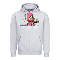 Heather Grey newcalvin and hobbes stupendous man Zipper Hoodie - linhVisuals