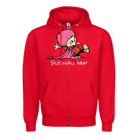 Red newcalvin and hobbes stupendous man Zipper Hoodie - linhVisuals