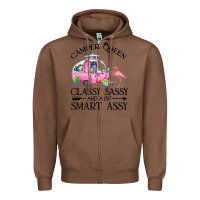 Chestnut newcamper queen classy sassy and a bit smart assy Zipper Hoodie - linhVisuals
