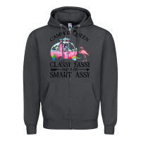 Smoke newcamper queen classy sassy and a bit smart assy Zipper Hoodie - linhVisuals